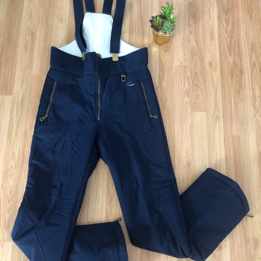 BOGNER Insulated Navy Blue Ski Bibs Snowpants